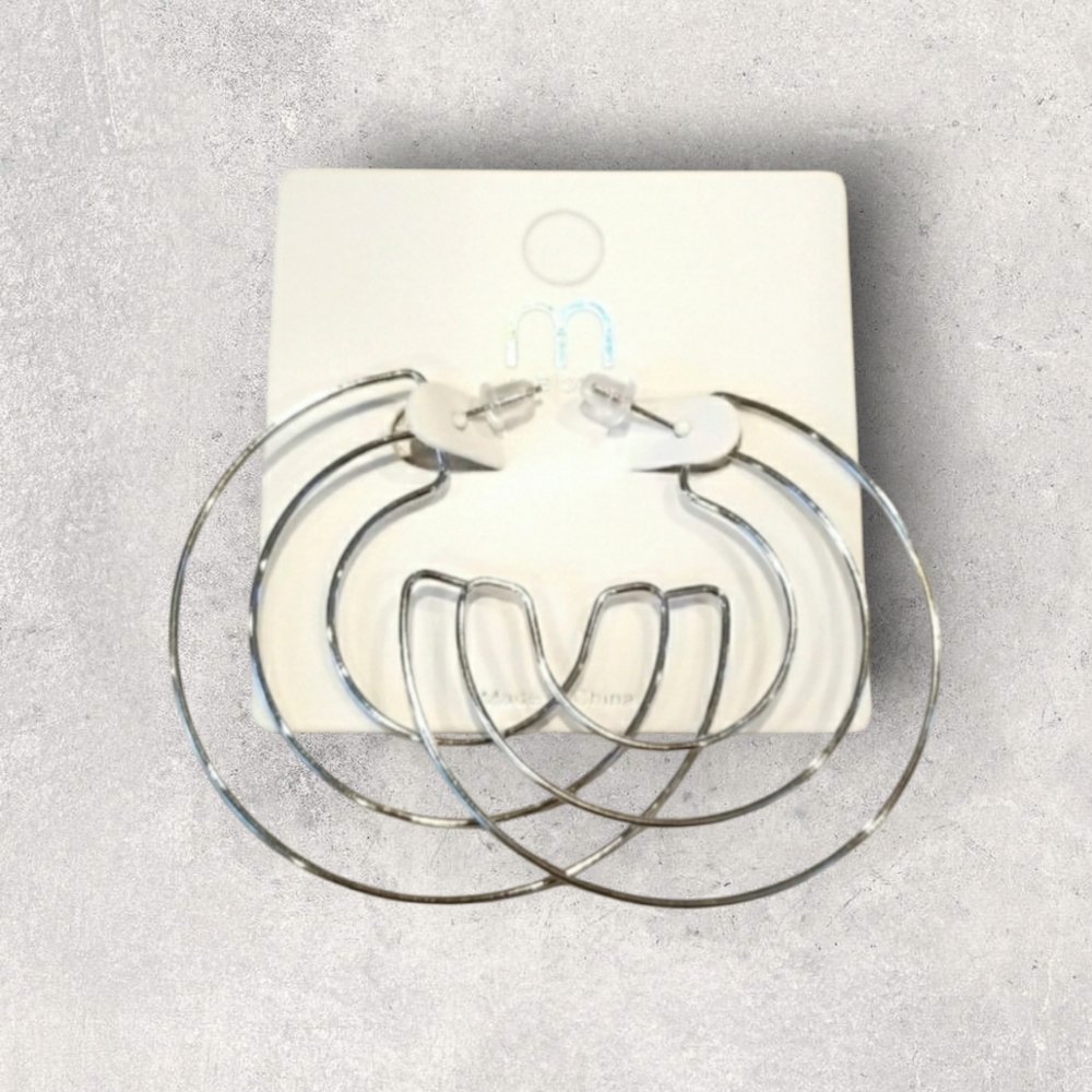 Silver Hoop Earrings